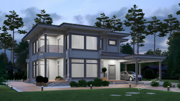 Дом из клееного бруса VZ-359